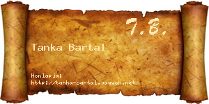 Tanka Bartal névjegykártya